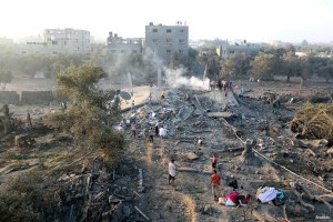 Israeli occupation forces escalate attack against the Gaza Strip