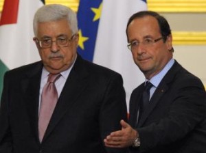 Abbas to ask France for recognition of Palestinian state